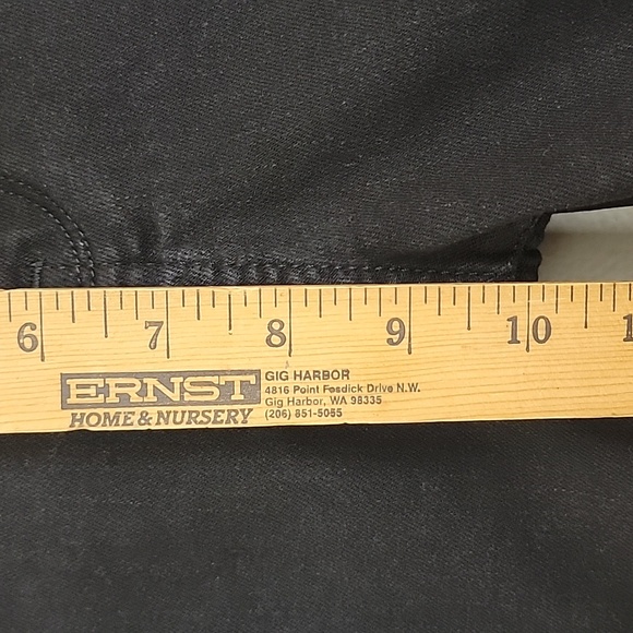 NYDJ Black Marilyn Straight Lift Tuck Black Jeans 32 X 28.5 Womens 10 - Picture 5 of 16